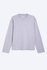 Gedecktes Lila - Boxy Longsleeve mit lockerer Passform - 3