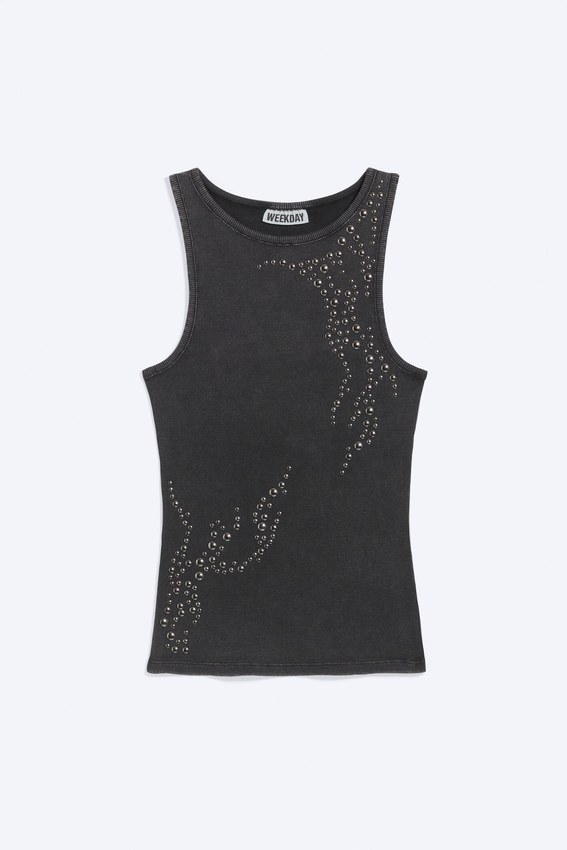 Dark Grey - Studded tank top - 1