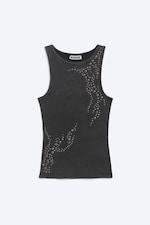 Dark Grey - Studded tank top - 0