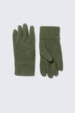Donker kakigroen - Sportieve fleece handschoenen - 0