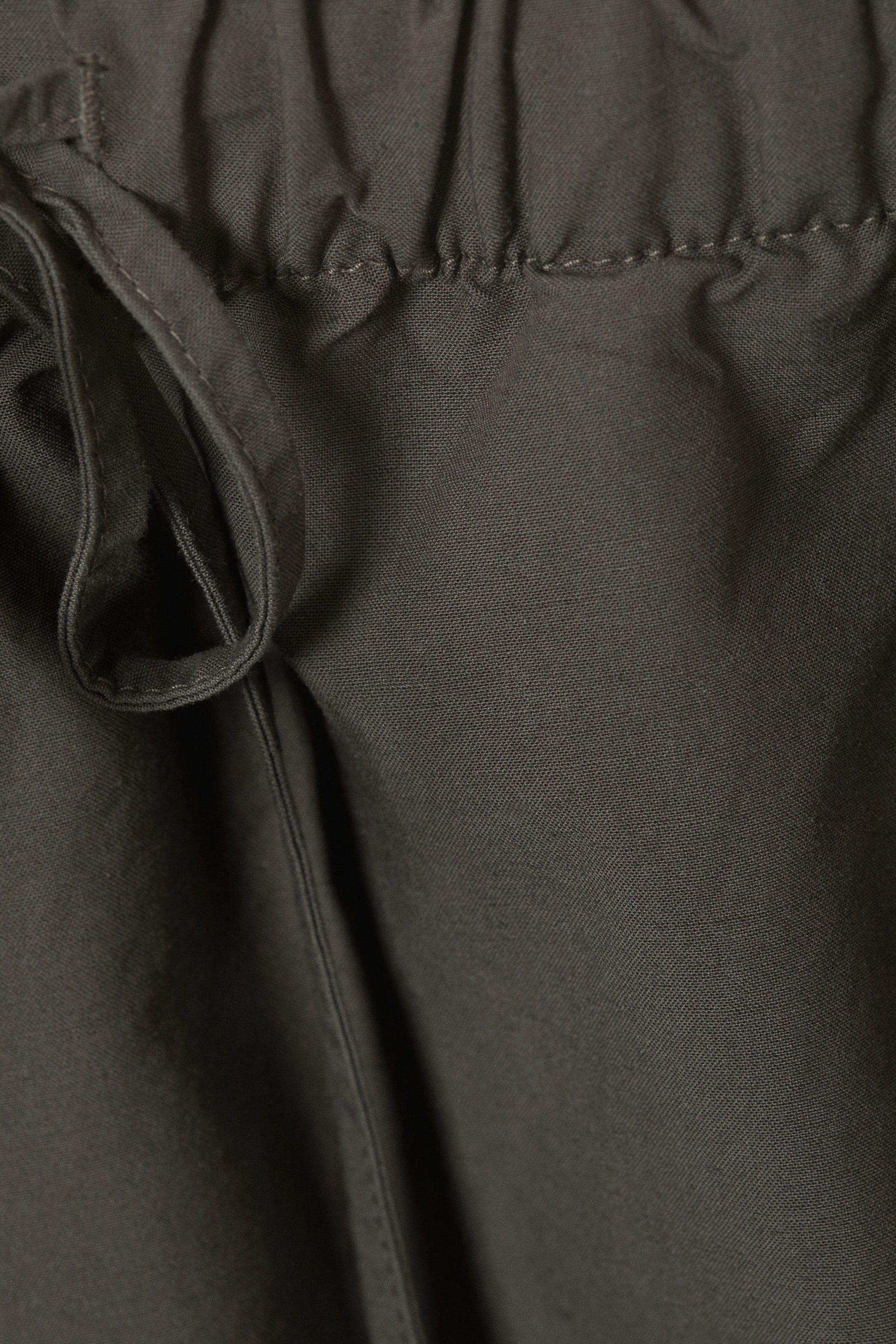 Mörk mullvad - Vida tvättade pull-on shorts - 5