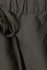 Taupe foncé - Short large et délavé à enfiler - 1