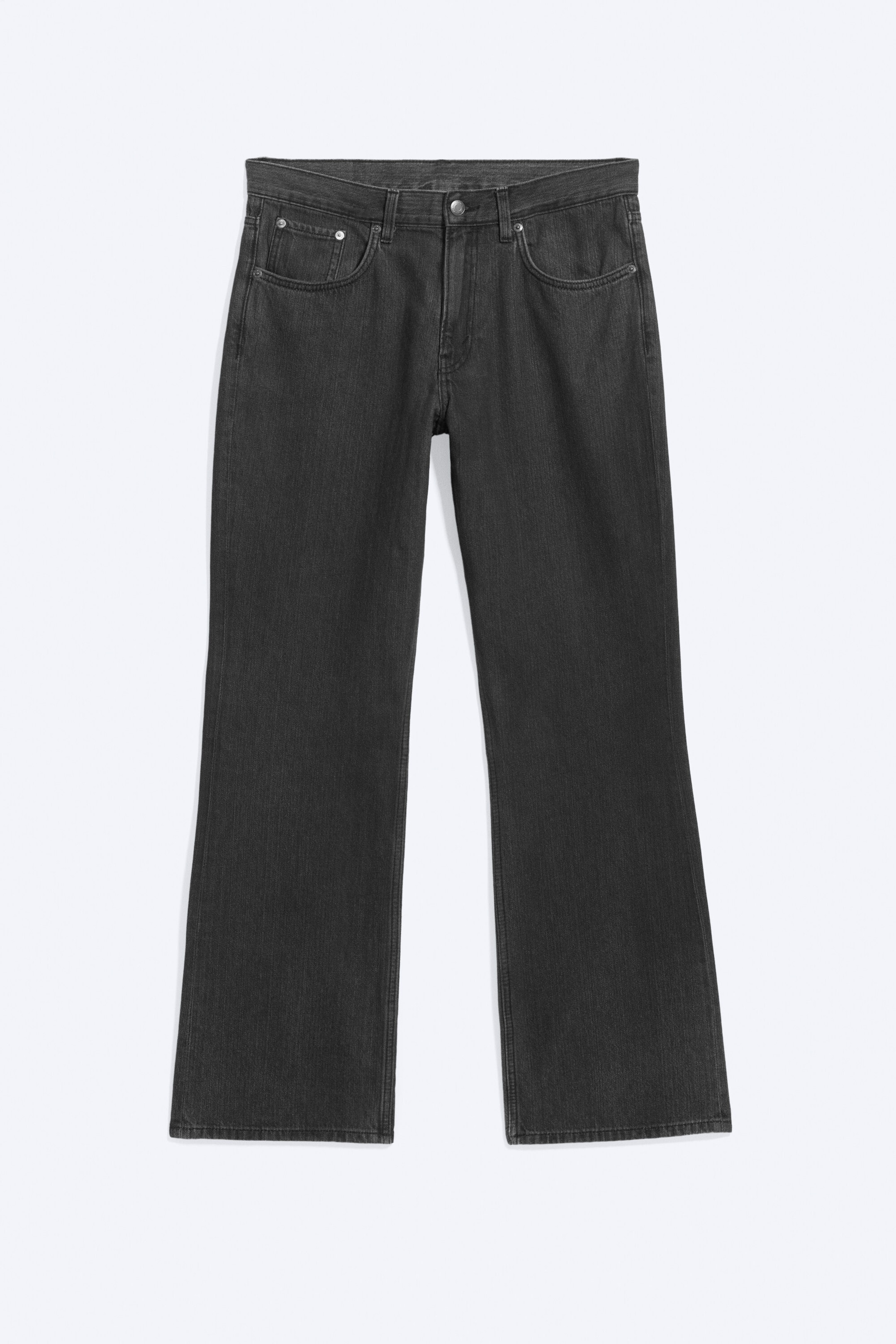 Belagt Svart - Svart - Mercury avslappet bootcut-jeans med mellomhøyt liv - 5