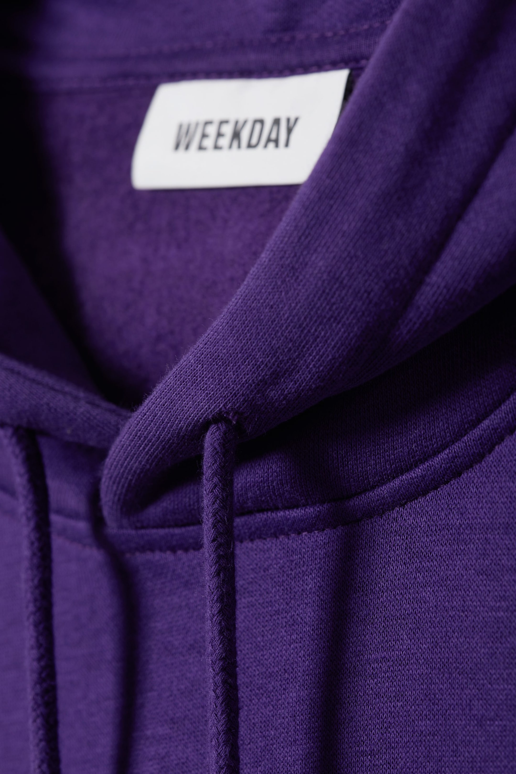 Purple - Oversized Midweight Hoodie - 1