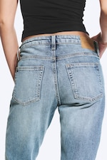Kimberley Blue - Mellanblå - Tension Mid Waist Slim Bootcut Jeans - 6