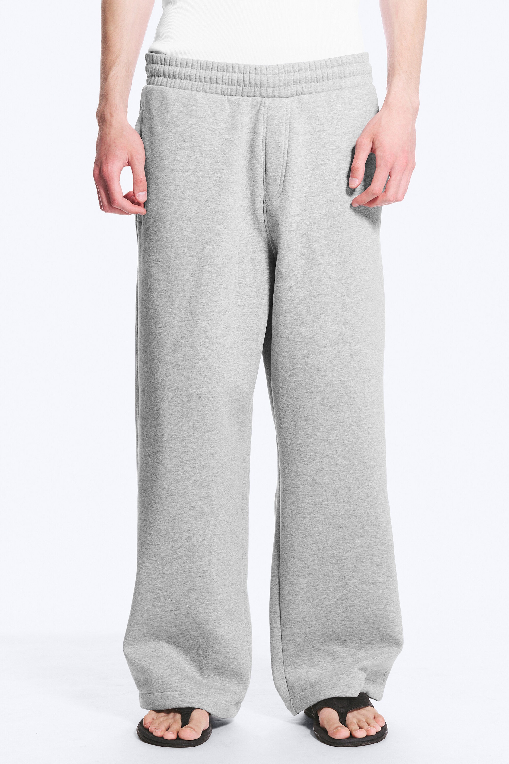 Light Grey - Loose Fit Sweatpants - 2