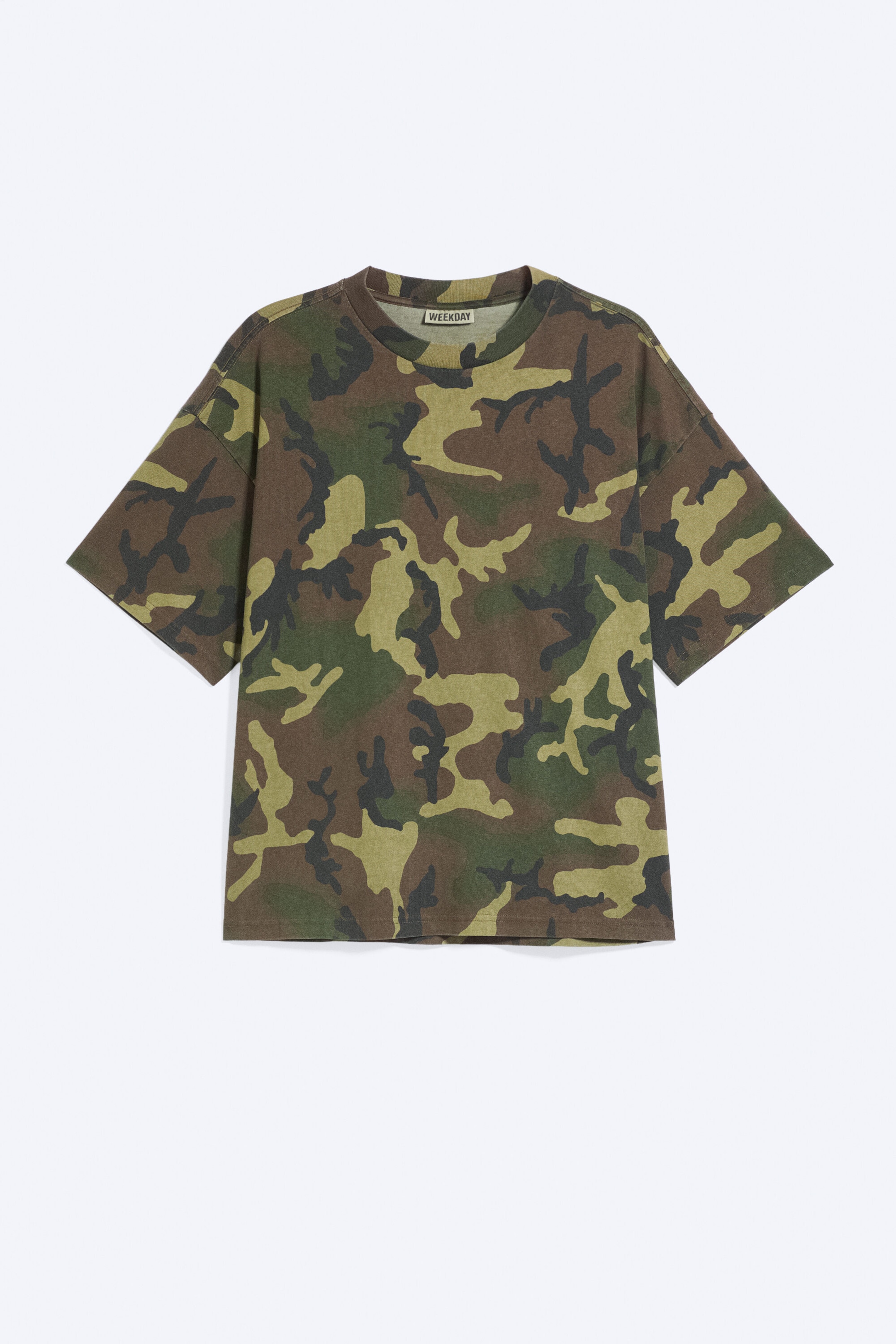 Camouflage - Bedrucktes kastiges T-Shirt - 4