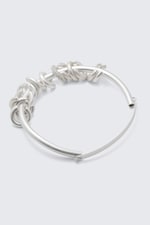 Silver - Silver Plated Multi-Ring Necklace - 3