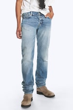 Stirrup Blue - Mellanblå - Comet low waist slim straight jeans - 1