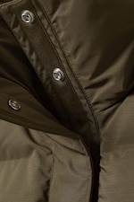Dark Khaki Green Puffer Vest - Makali Puffer Vest - 1