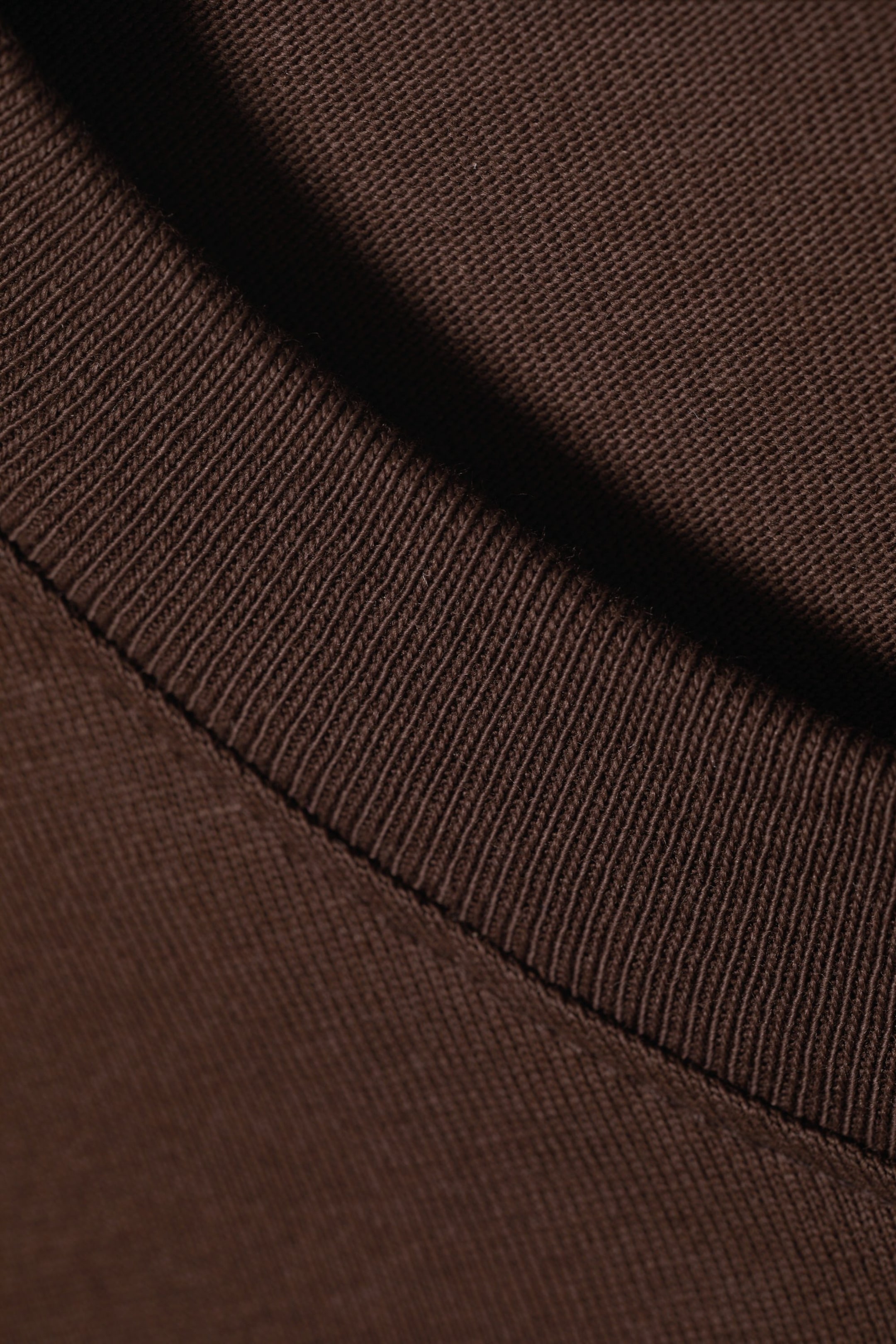 Dark brown - Oversized tykk t-skjorte - 0