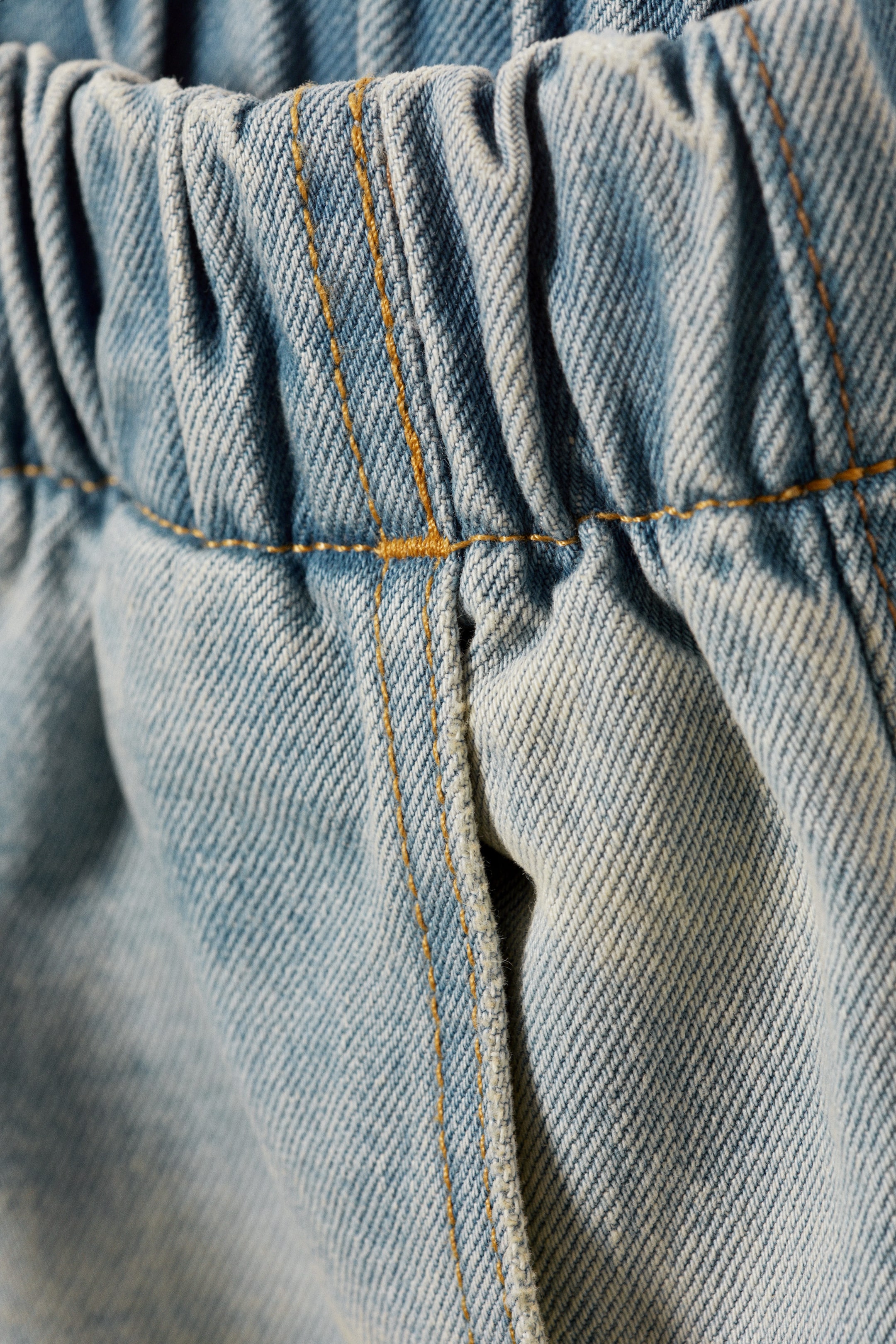 Port Blue - Light Blue - Saturn Loose Fit Pull-On Denim Shorts - 2