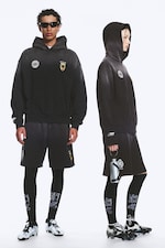 Dark Black - TOFFS Loose Fit Football Hoodie - 0
