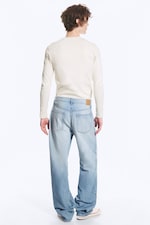 Kimberley Blue – lyseblå - Galaxy løs og rett jeans med mellomhøy midje - 4