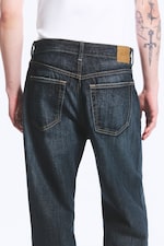 Deep Ocean Blue – mørkeblå - Galaxy løs og rett jeans med mellomhøy midje - 4