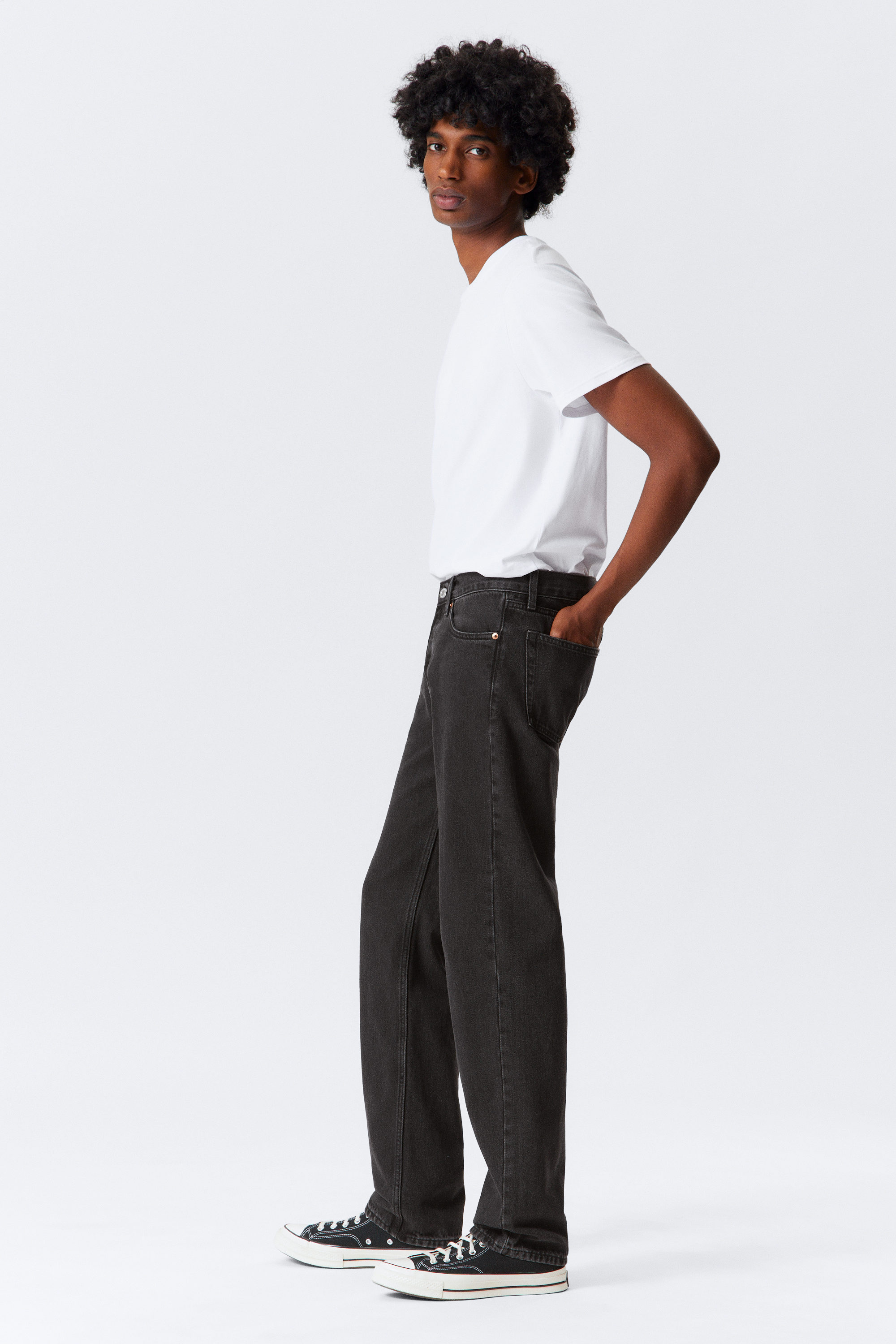 Tuned Black - Black - Klean Regular Straight Leg Jeans - 2