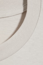 Helles Maulwurfsgrau - Boxy T-Shirt aus Baumwolle mit Flügelärmeln - 5