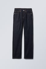 Blaue Rinse - Pin Mid Waist Regular Straight Jeans - 0