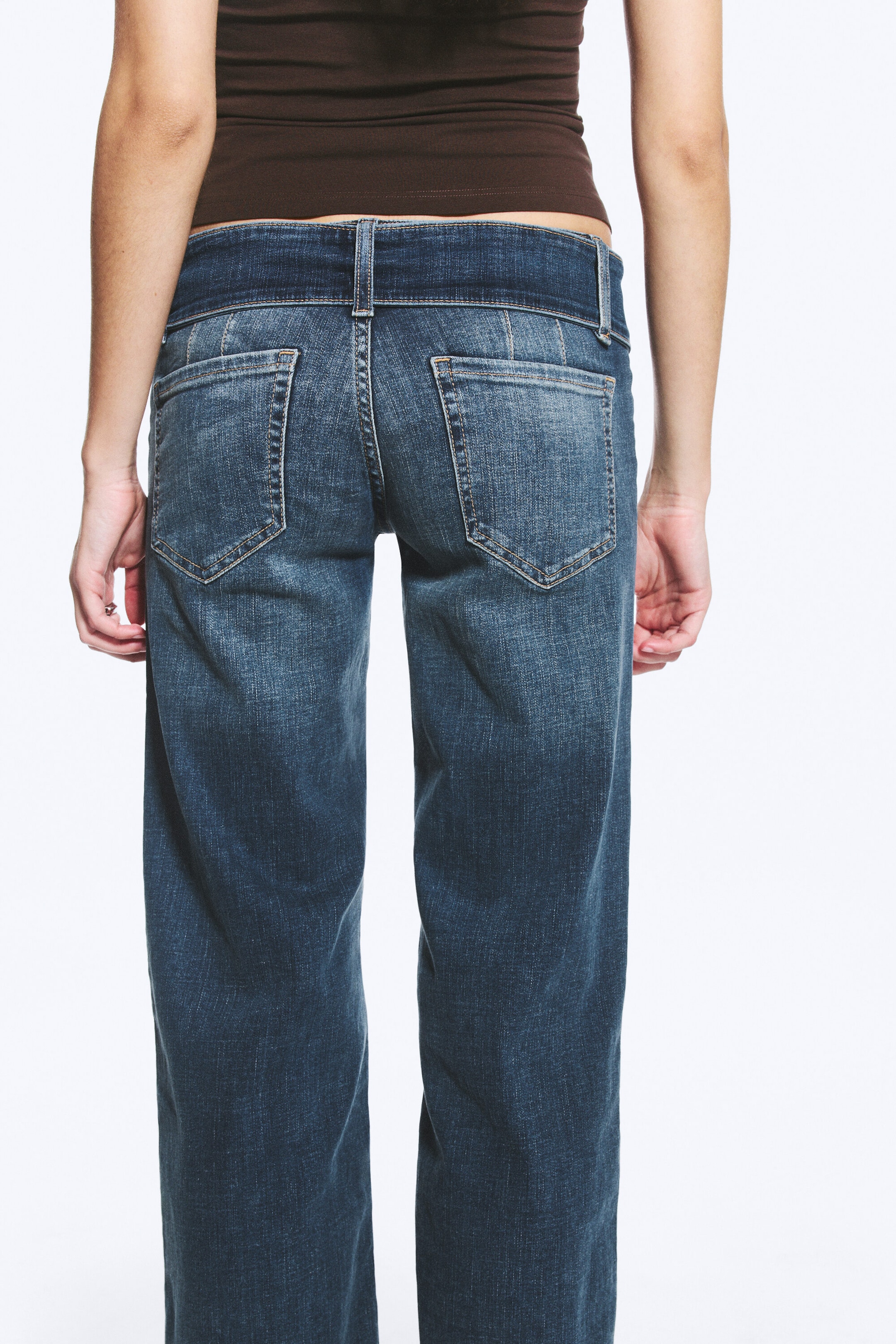 Tune Blue - Dunkelblau - Willow Low Waist Loose Flared Jeans - 2