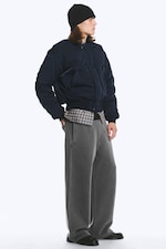 Dark Blue - Relaxed bomber jacket - 2