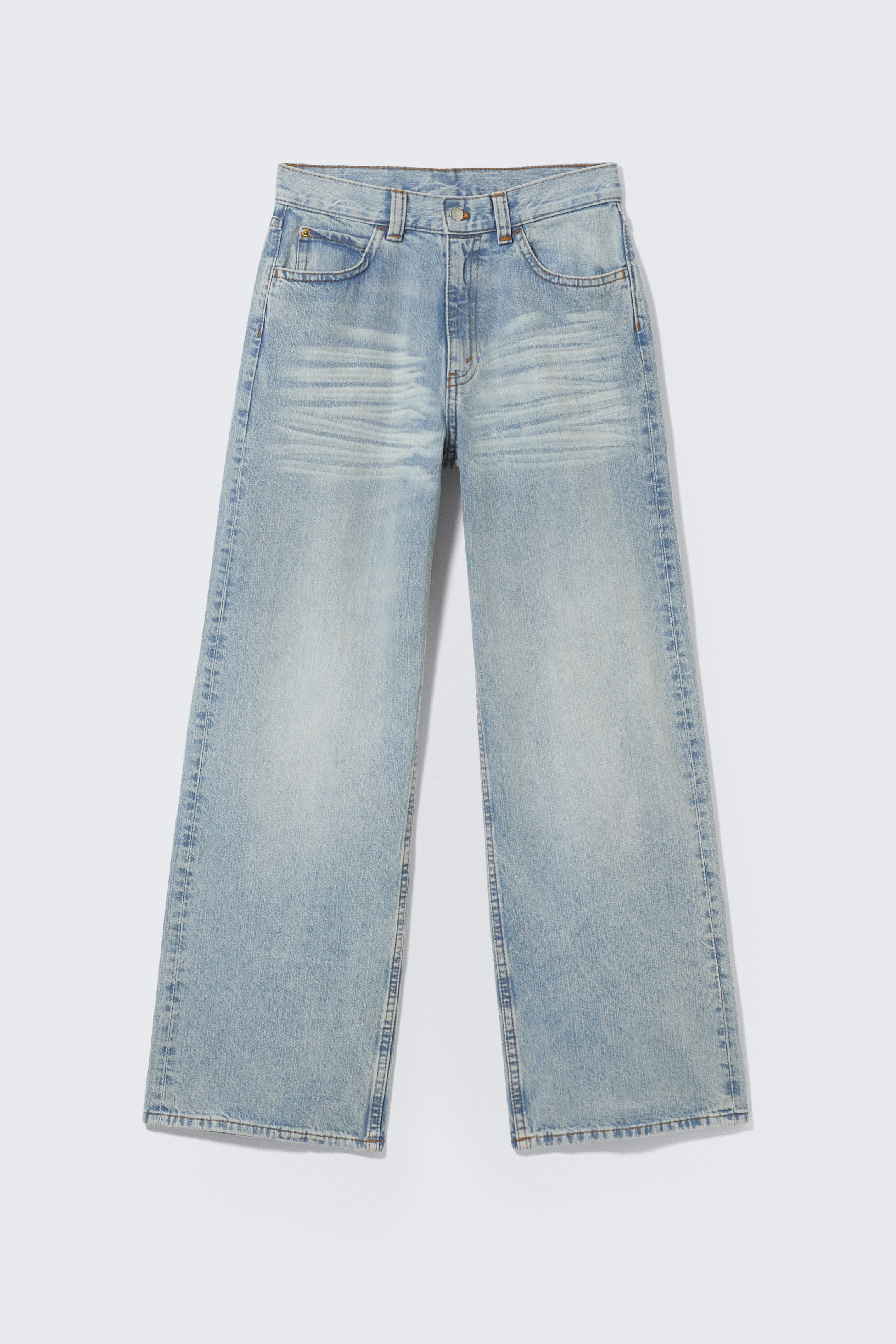 Visualizza immagine più grande: Jeans Looser a vita regular straight leg loose - Azzurro - DONNA | H&M IT 1