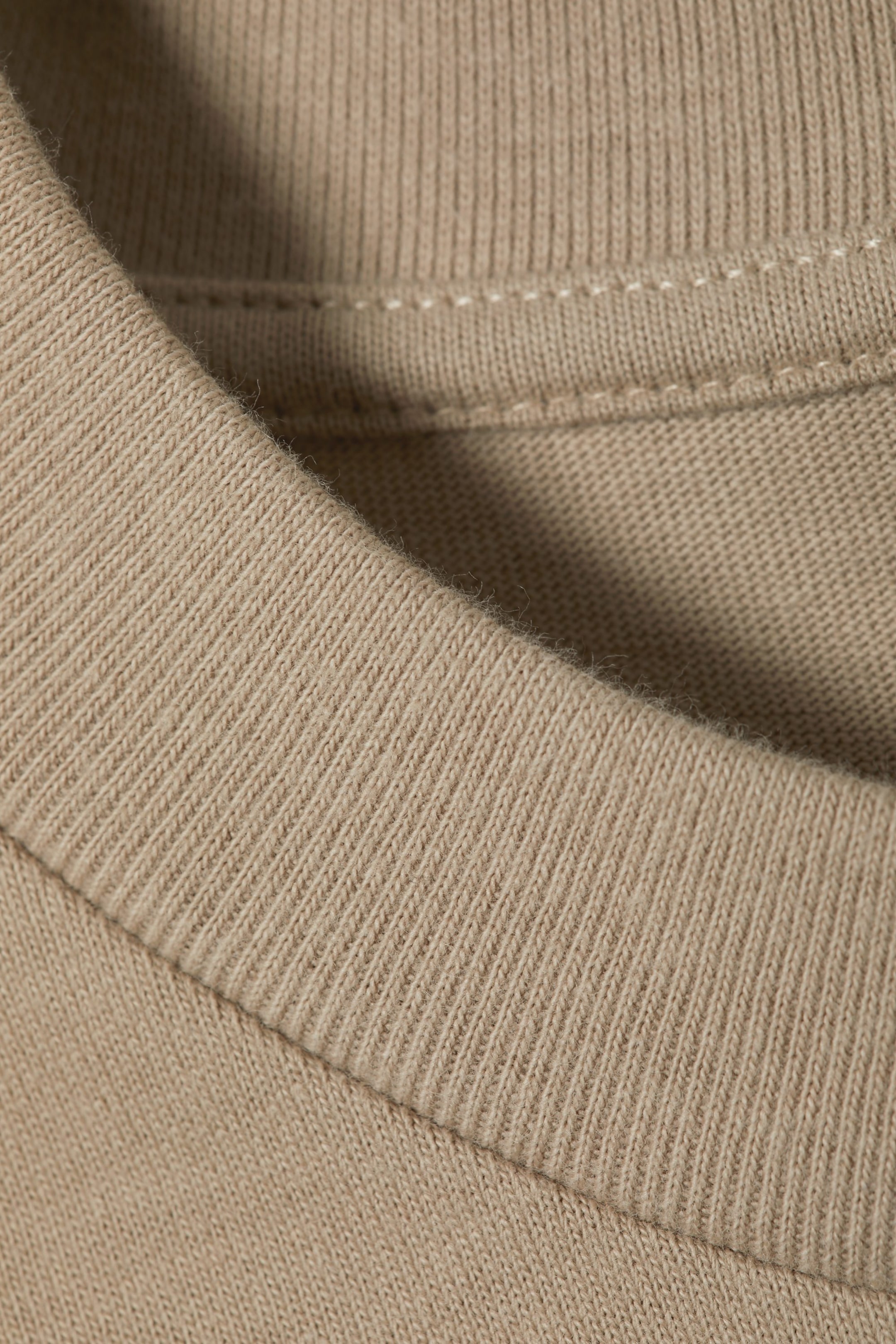 Beige - Großartiges Heavyweight-T-Shirt - 1