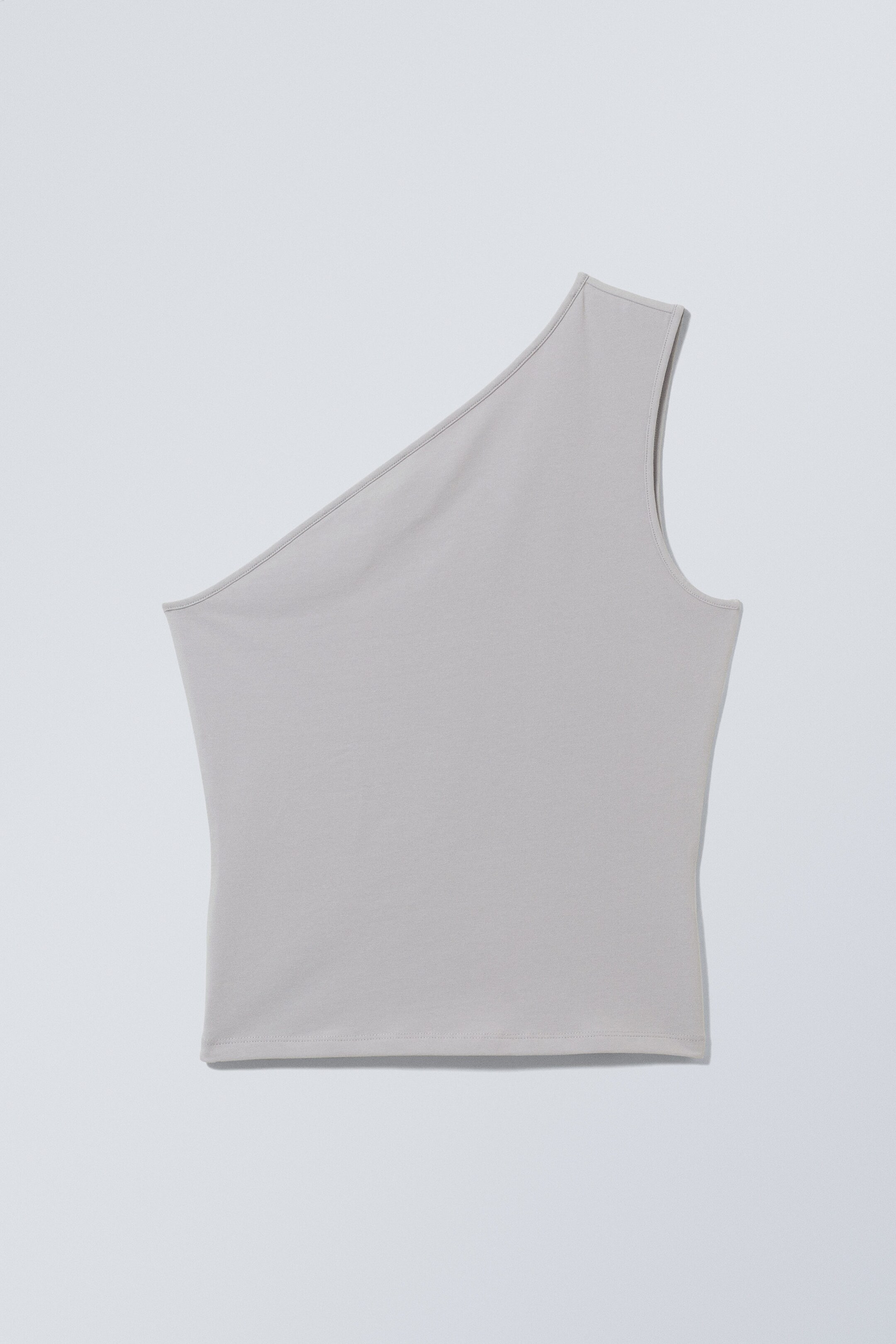 Light Grey - Cindy one shoulder tank - 0