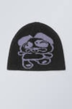 Black - Jacquard-Knit Beanie - 0
