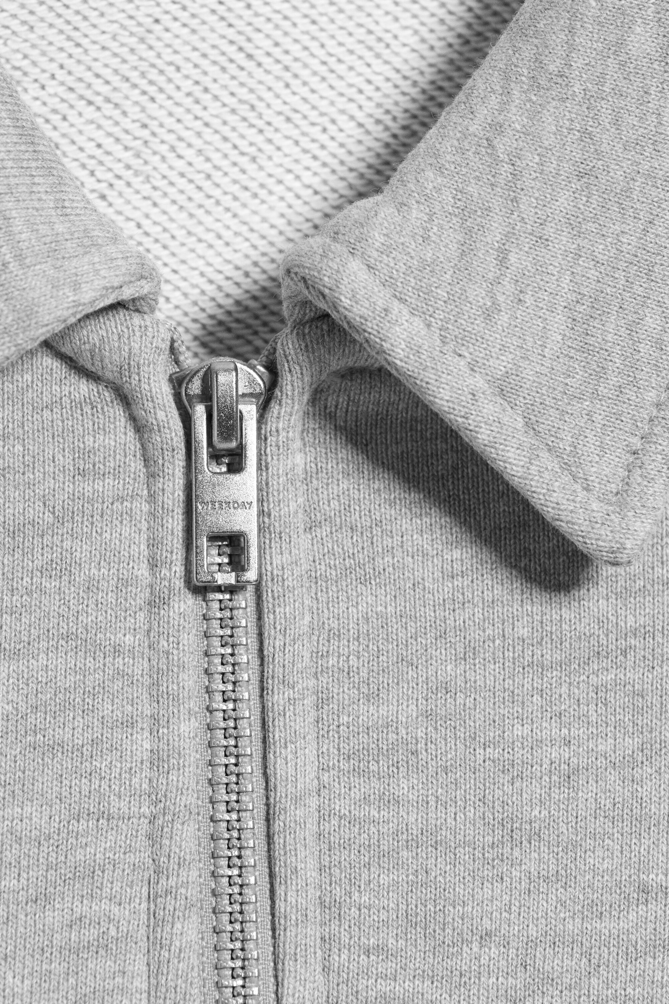 Dimmig Ljus Melange - Sweatshirt med kvartszip - 4