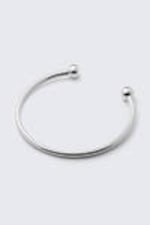 Silver - Sculptural Polished Open Necklace - 1