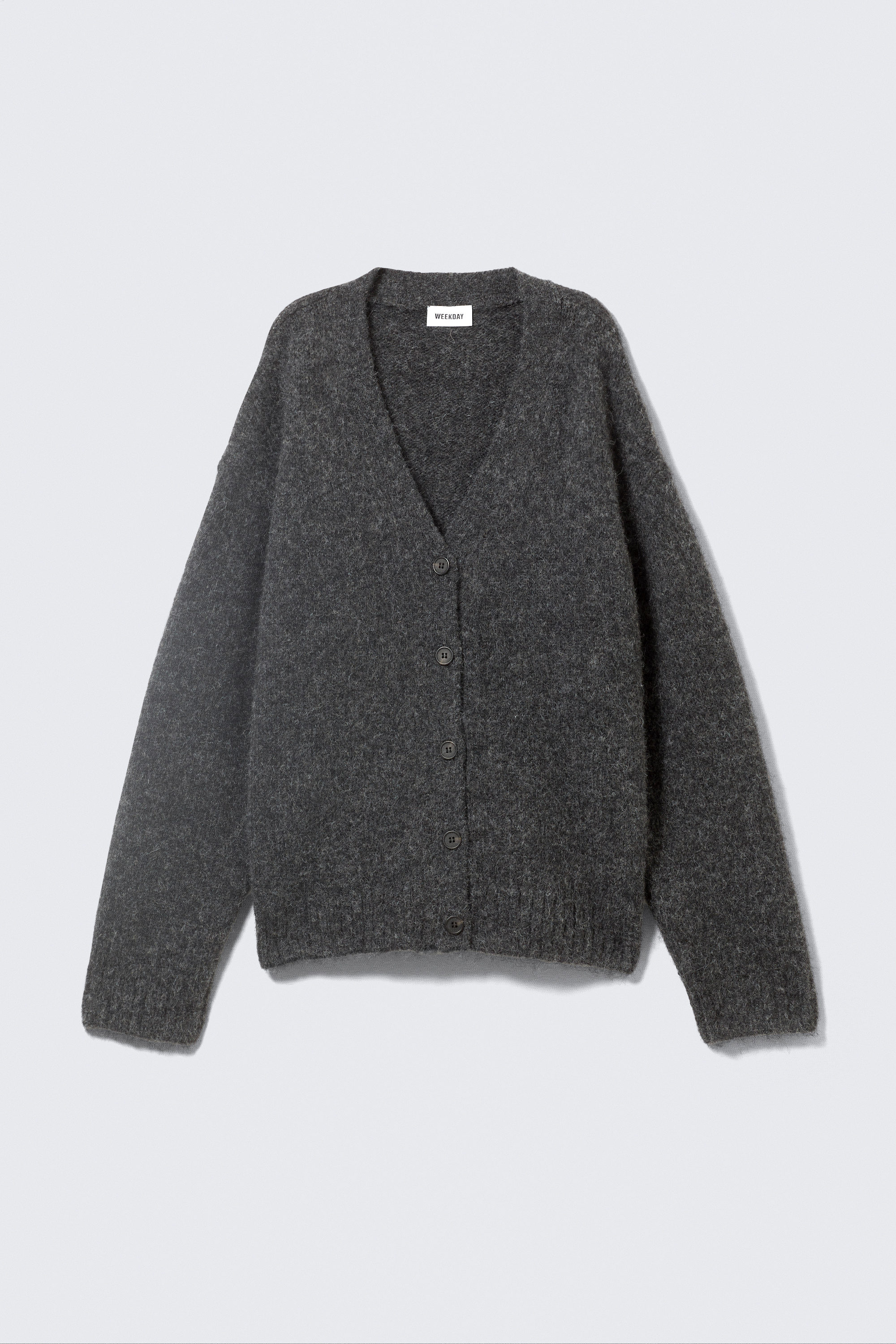 #323232 - Einreihiger Strick-Cardigan - 1