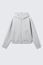 Light Grey Melange - Simon Scuba Zip Hoodie - 4
