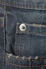 Blues - Dark Blue - Anti Unisex Low Waist Regular Straight Jeans - 1