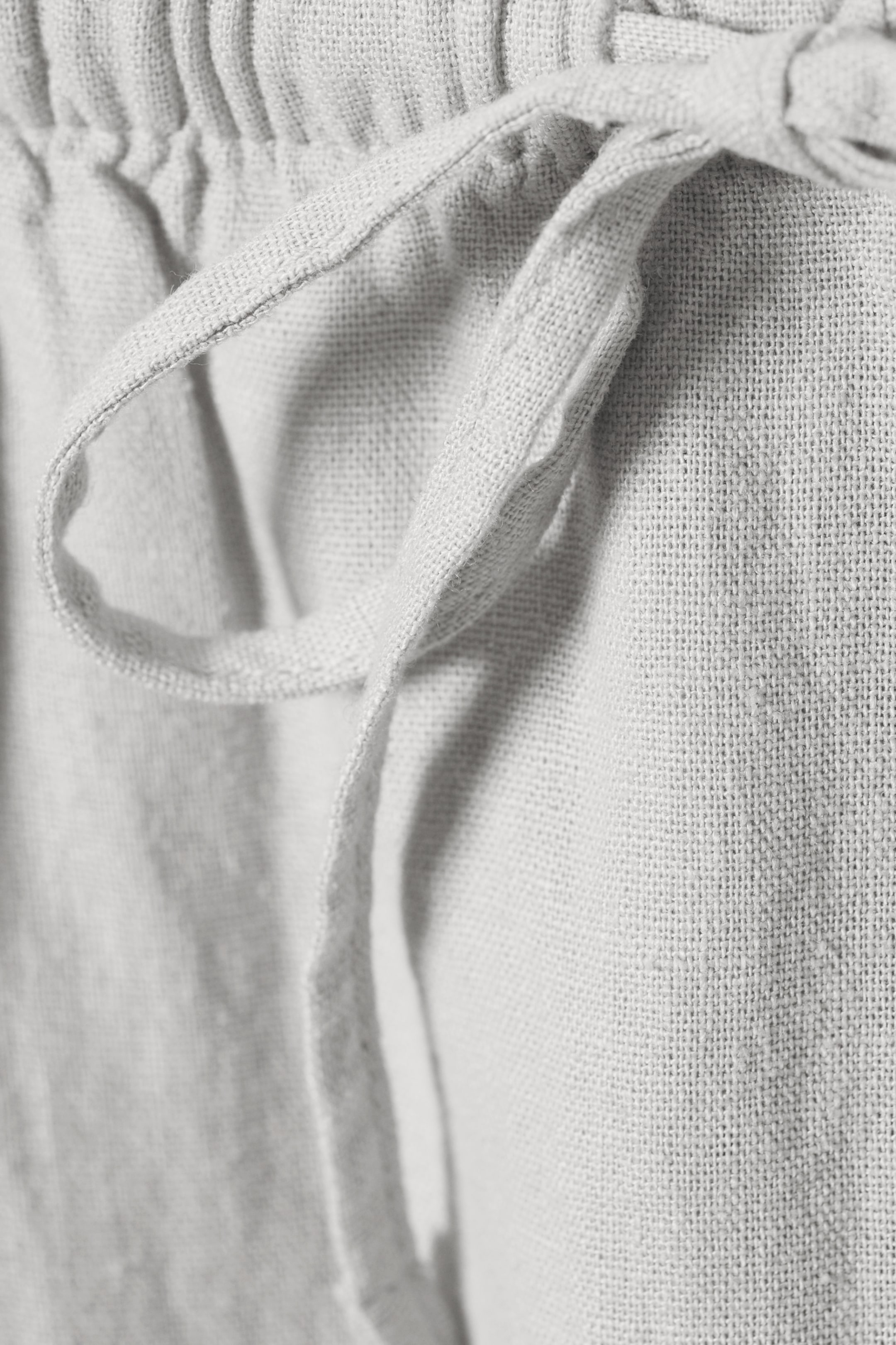 Grotere afbeelding bekijken: Low Rise Linen-Blend Trousers - Light Grey - DAMES | H&M BE 2