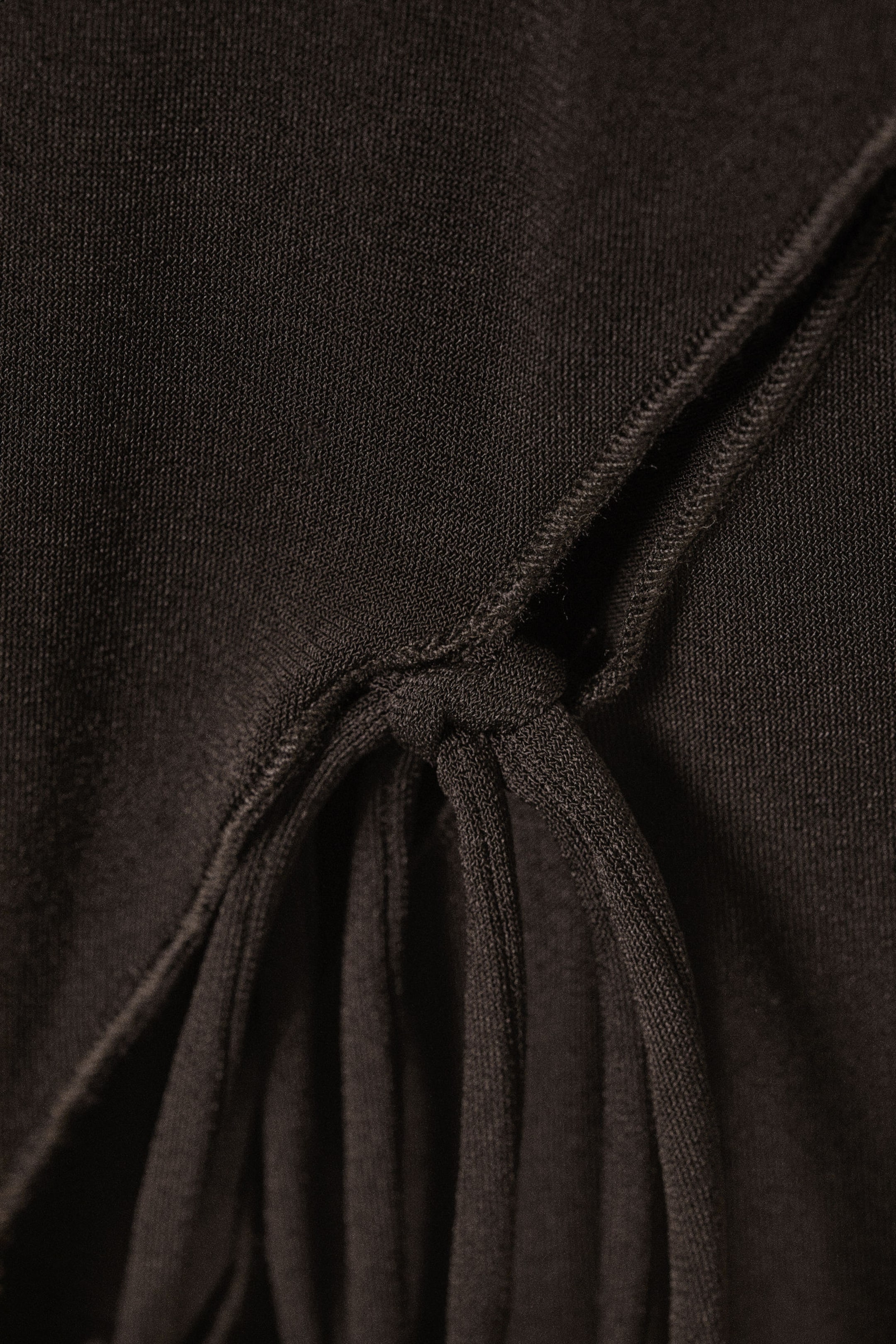Black - Side Tie Top - 2