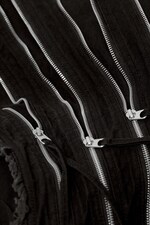 Svart - Jeansväska med dragkedjor - 4