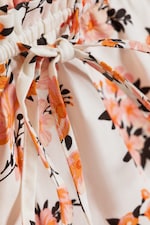 White - Floral - Low-Rise Cotton Poplin Mini Skirt - 4
