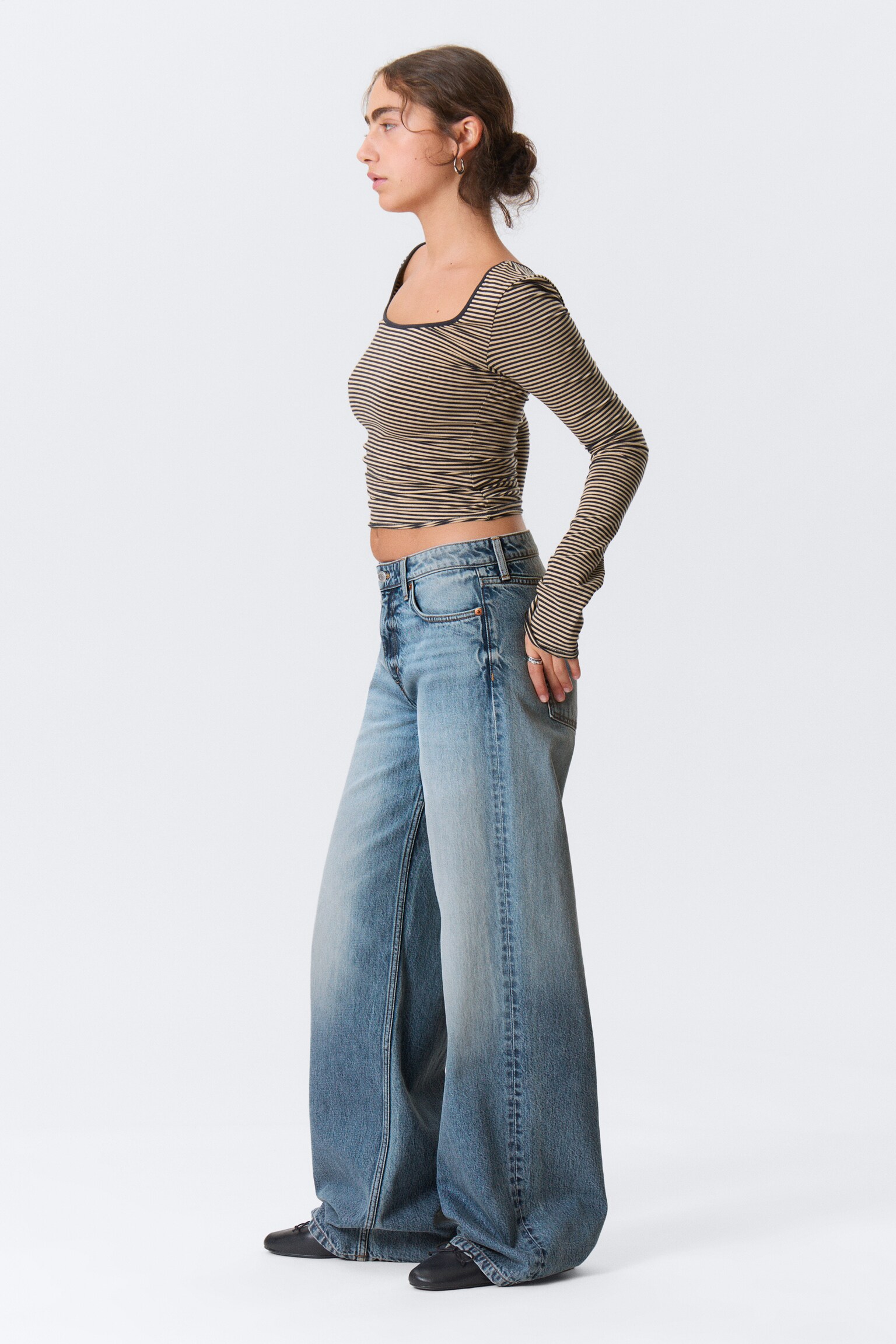 Paz Mid Rise Loose Wide Leg Jeans - Blue Horses - Medium Blue/Tuned Black – Zwart/Perseus Blue - Medium Blue/Ajax Blue - Dark Blue/Paloma Black - Black - 7
