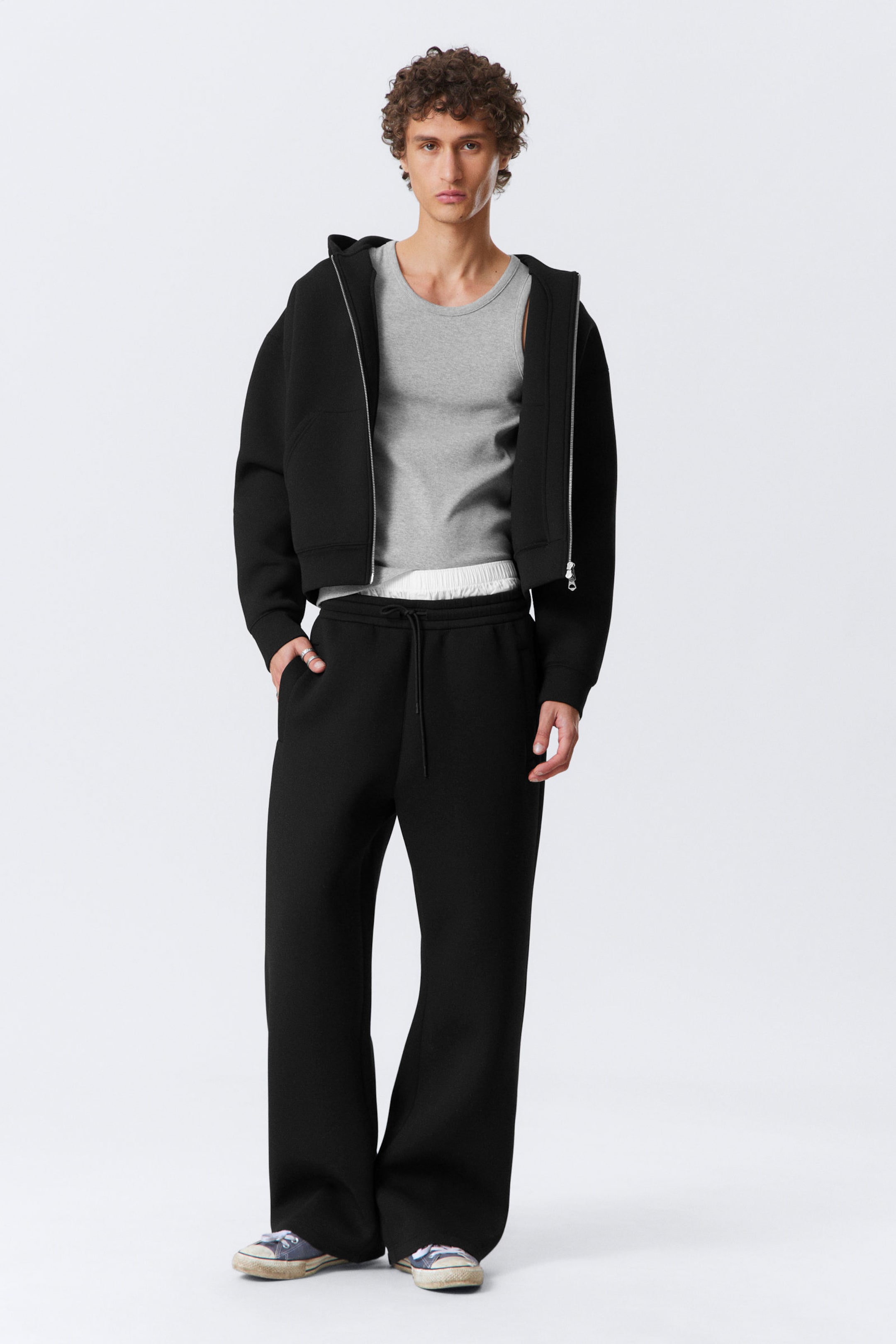 #272627 - Loose Fit Scuba Sweatpants - 1