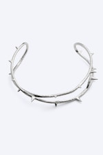 Dusty Light/Grey - Thorn Choker Necklace - 2