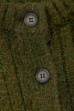 Dunkles Khakigrün - Strickjacke mit entspannter Passform - 1