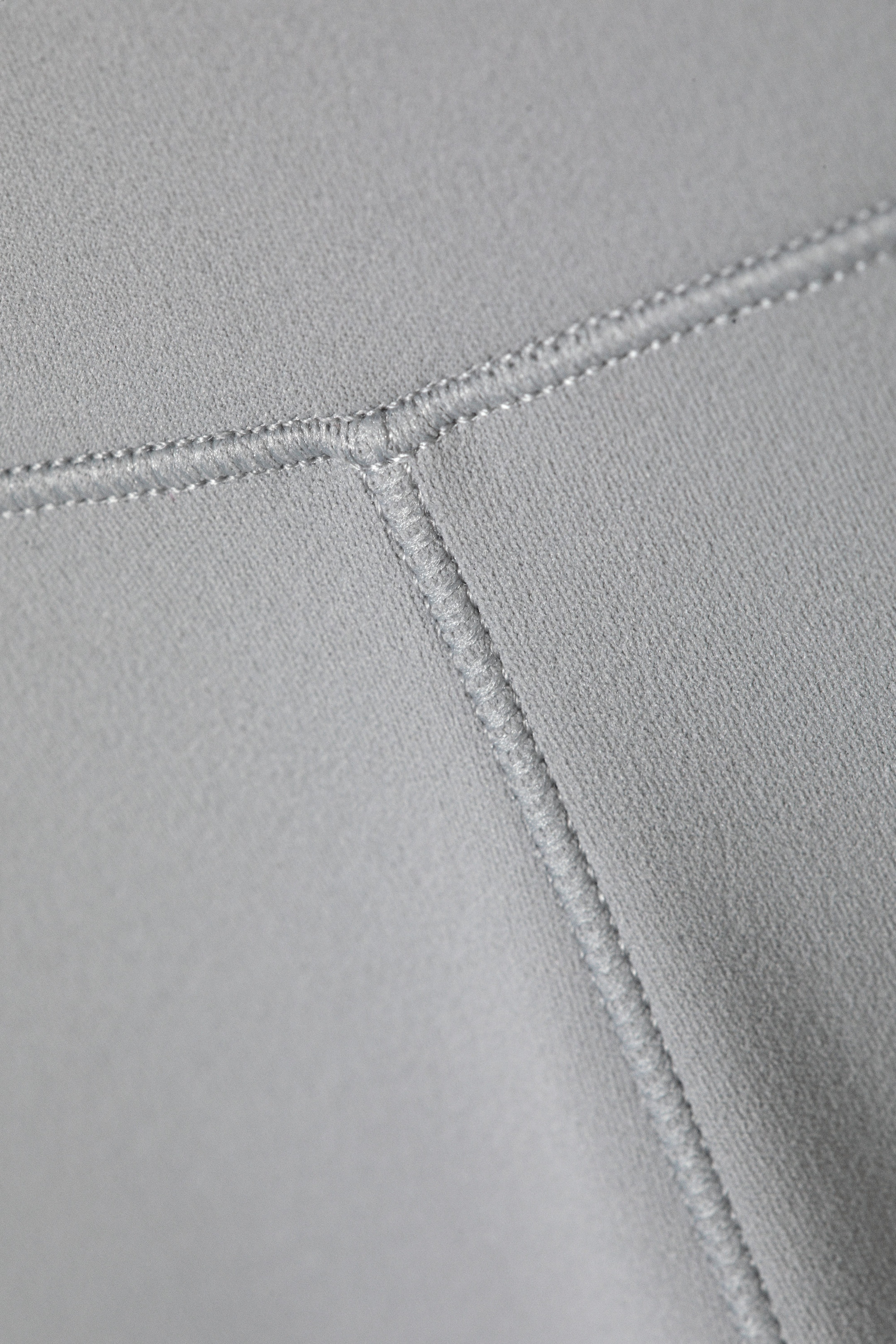 Helles Staubgrau - Sporttights mit hohem Bund - 5