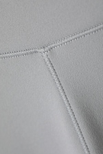 Helles Staubgrau - Sporttights mit hohem Bund - 5