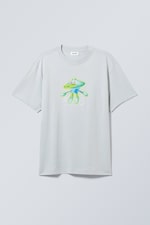 Techno Guy - Oversized-T-Shirt mit Grafikprint - 0