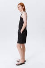 Black - Relaxed Terry Shorts - 2