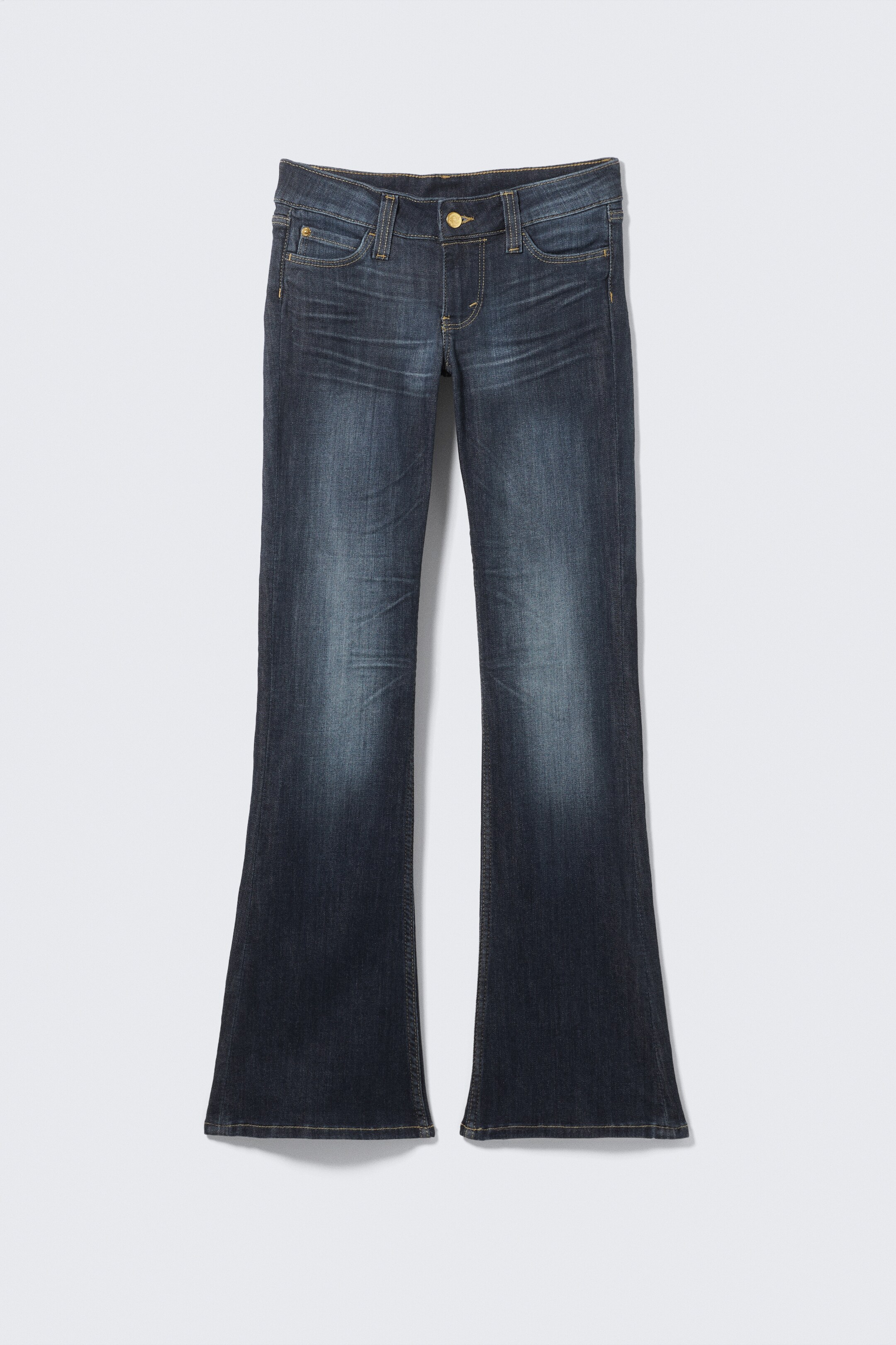 Ingrandisci l'immagine: Booty Bei Low Waist Skinny Bootcut Jeans - Star Blue - Dark Blue - DONNA | H&M CH 5