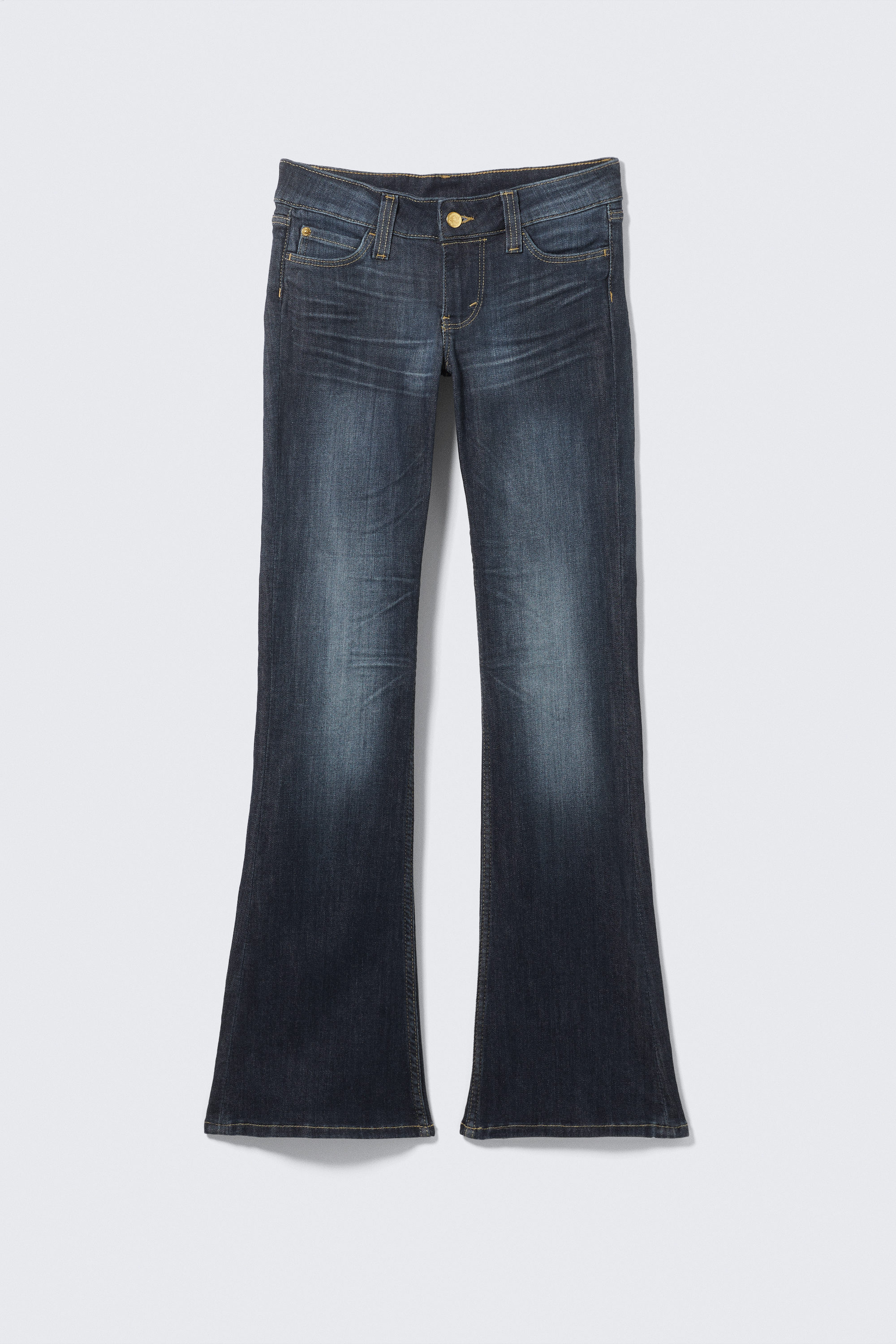 Star Blue - Mörkblå - Booty Bei Low Waist Skinny Bootcut Jeans - 4