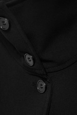 Black - Long-sleeved buttoned shirt - 5