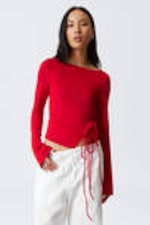 Red - Side Tie Top - 0