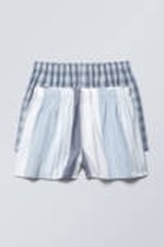 Blue Stripe & Check - 2-pack Boxer Shorts - 0